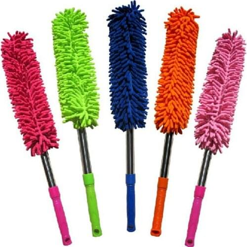 1Pc Random Colors 57cm Extra Long Flexible Car Wash Brush Microfiber Noodle Chenille Alloy Wheel Cleaner Cleaning Tool Long Hand