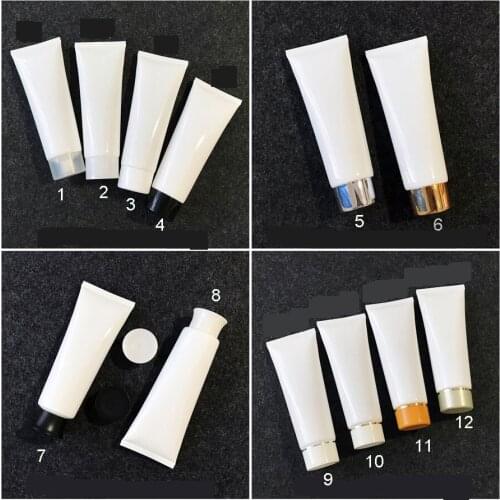 300pcs/lot 120g 120ml Empty Plastic Squeeze Bottle Soft Tube Empty Cosmetic Containers For Cream Lotio Empty Cosmetic Soft Tube