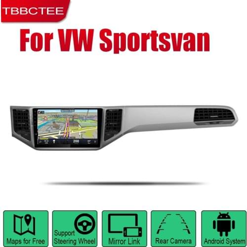 TBBCTEE Android Car Radio Stereo GPS Navigation For Volkswagen VW Sportsvan 2016~2019 Bluetooth wifi 2din Car Radio Stereo