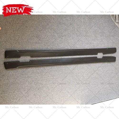 FIBERGLASS BLACK PAINTED SIDE BOTTOM BOARD FOR MINI F56 COOPER 3DOOR HATCHBACK DUELL-AG FRP SIDE SKIRT TRIM BODY KIT