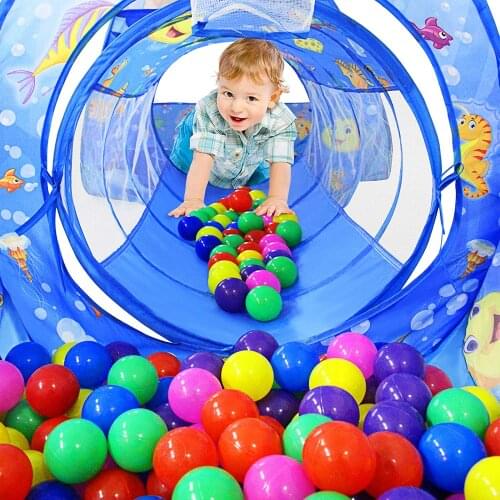 Large Playpen for Children Baby Playground Folding Child Tent Tipi with Tunnel Bebe Ball Pool Balls Pit Camping Dry Pool