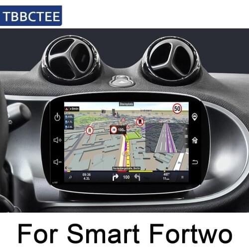 For Benz Smart Fortwo A53 C453 2014~2019 NTG Android IPS car player original Style Autoradio gps navi Bluetooth WiFi HD Screen