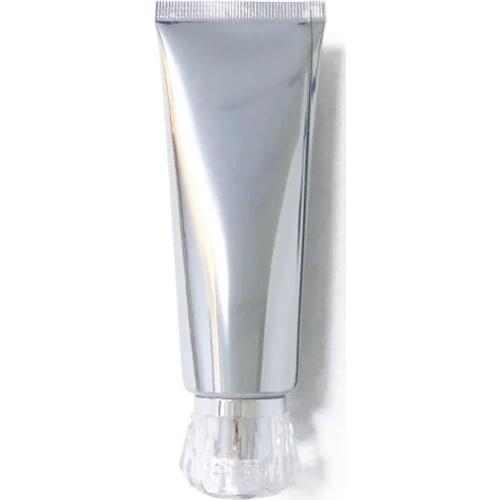 Hot Sale Squeeze Bottle Sliver Glossy Makeup Tools Accessories Acrylic Cap Hand Cream Hose 80ml 50pcs/lot Cosmetic Soft Tube