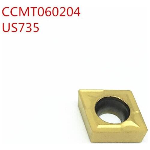 100PCS CCMT060204 US735 carbide Insert turning tool cnc tool Internal Turning Tool or External Turning Tool