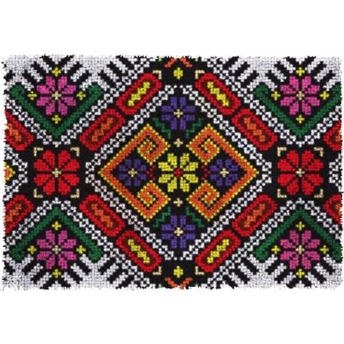 Latch Hook Rug veins Plush Tapestry Kits Crochet Cushion Mat DIY Carpet Rug Home Decor Thick Yarn Arts & Crafts