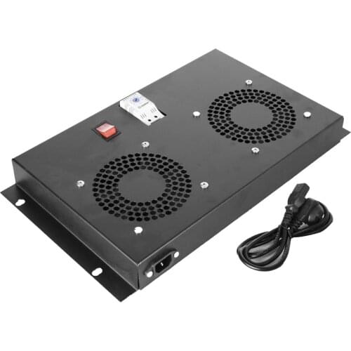 Wall Mounted 2 Fan Module Analog Thermostat On / Off Switch