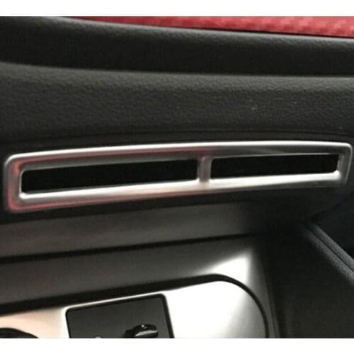 Stainless Steel For Hyundai Solaris 2 2017 Accessories Car Inside Center Card Frame Panel Cover Trim Sticker Styling 1pcs