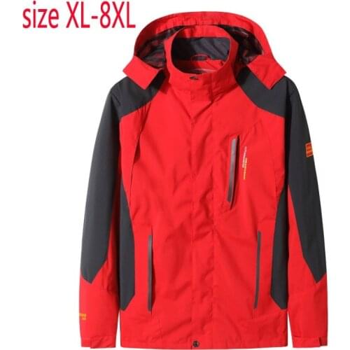 New Arrival Fashion Super Large Spring And Autumn Men Oversized Waterproof And Breathable Casual Jackets Coats Plus Size L-8XL