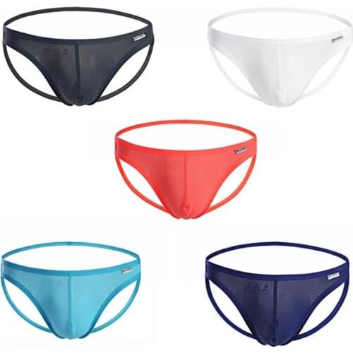 Tight Men Underwear Thong Jockstrap Breathable Jock Strap Homme Slip Erotic String Homens Pouch G-string Thongs