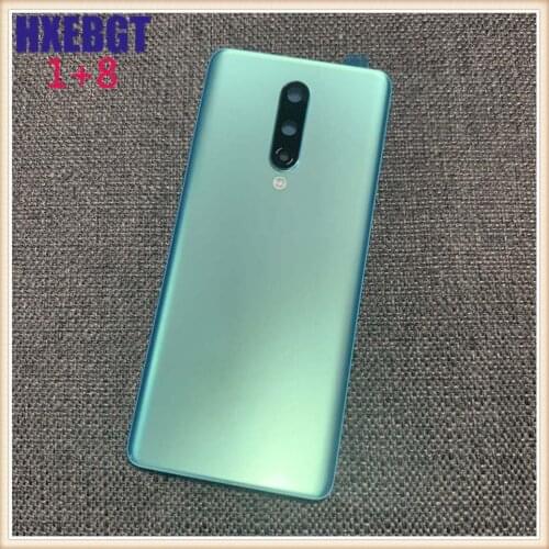 Original Glass For OnePlus 8 8T Rear Back Battery Cover Door For Oneplus 8 Pro Battery Cover 1+8 Pro Housing Case+Camera Lens