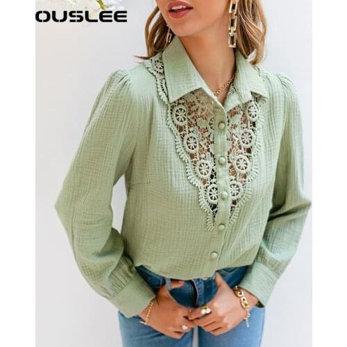 Женские хлопковые рубашки OUSLEE China At AliExpress