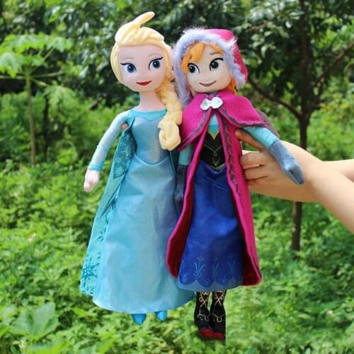 40cm Disney Princess Frozen Plush Toy anna Elsa Doll toys for children anime plush toys girls toys