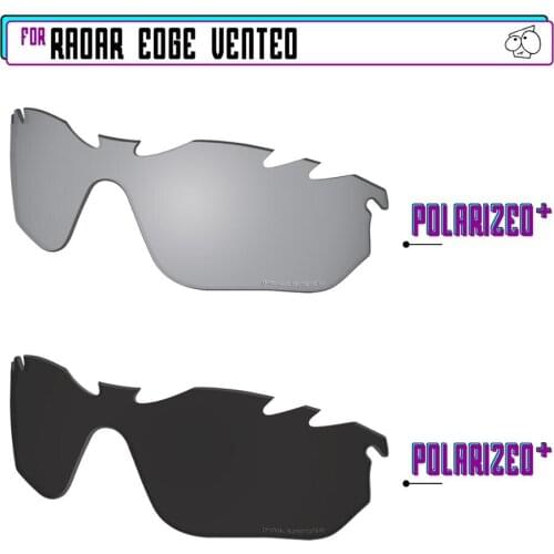 EZReplace Polarized Replacement Lenses for - Oakley Radar Edge Vented Sunglasses - Blk P Plus-SirP Plus