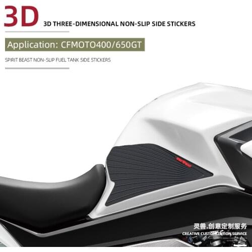 Spirit Beast Motorcycle Fuel tank stickers Non-slip Side Sticker Accessories For CFMOTO 400GT 650GT side fuel tank Protector pad