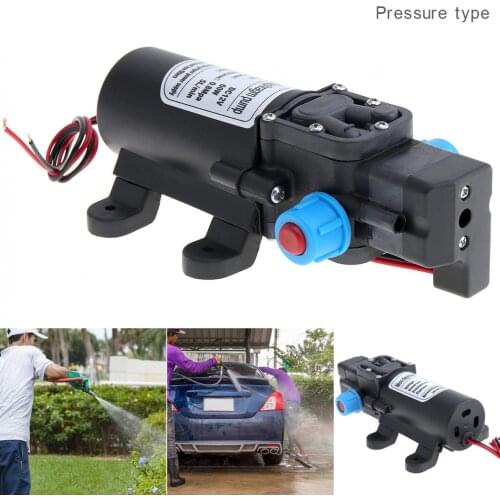12V 80W 5.5L/min Self-suction Durable Diaphragm High Pressure Electric Car Wash Pump with Blue Nut for Car / Home / Garden