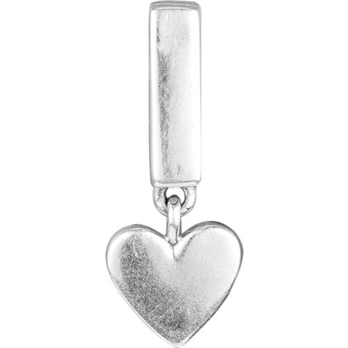 CKK Floating Heart Clip Charm Bead Fit Original Reflexion Bracelets sterling silver jewelry women DIY Beads for Jewelry Making