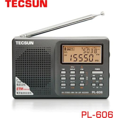 Tecsun PL-606 Digital PLL Portable Radio FM Stereo/LW/SW/MW DSP Receiver Internet Radio