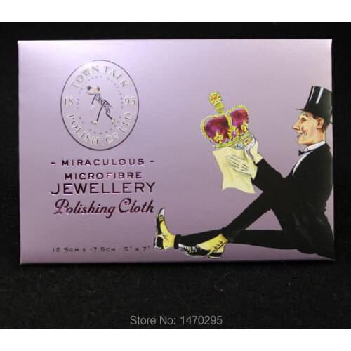 Gold Polishing Cloth jewelry clean cloth Box 1 for European Brand jewelry wholesale goldsmith