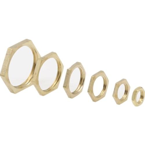 1pcs Copper Hex Lock Nuts Pipe Fitting 1/8" 1/4" 3/8" 1/2" 3/4 Female Thread Hexagonal shank cap