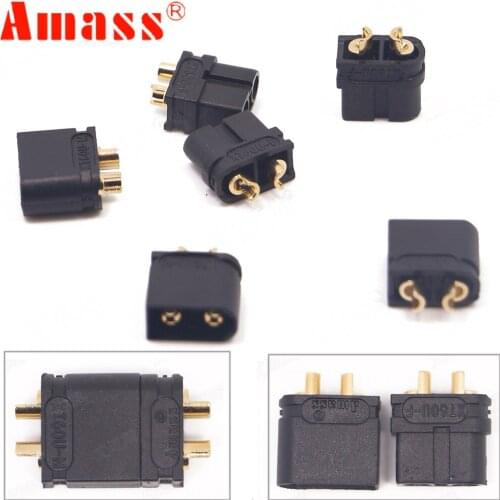100 x Amass XT60U Male Female Bullet Connectors Plugs for Lipo Battery Upgraded XT60 (50 Pair )
