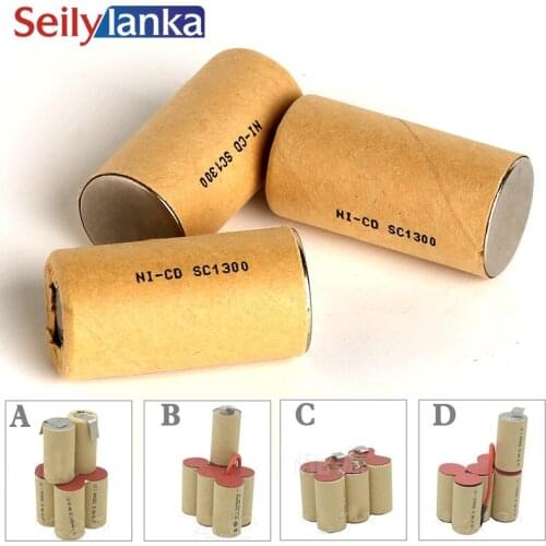 20Pcs 1300mAh Ni cd high power battery cell,power tool battery,Power Cell,dicharge rate 10-15C.rechargeable battery