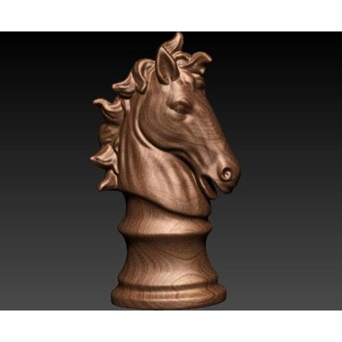 Horse Head 3D model for cnc or 3D printers in STL file format