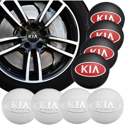 4Pcs 56mm Car Wheel Stickers Center Hub Cap Emblem Decal For KIA Ceed Sportage Rio Picanto Sorento Stinger Optima Cerato Soul