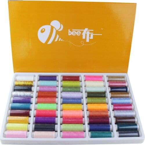 50 colors Case Package 40S/2 Fine Sewing Thread for Hand Sewing Project Diy Craft Patchwork Quilting