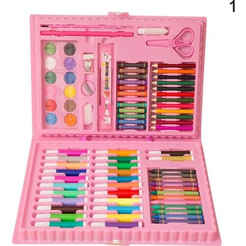 86pcs Children Painting Set Water Color Pen Crayon Oil Pastel Brush Drawing Tool