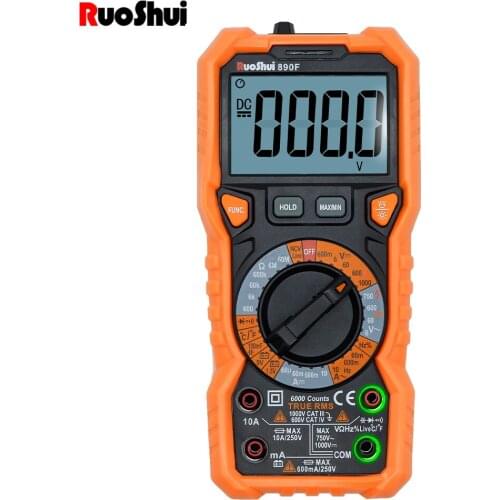 Digital Multimeter Professional Ohm Frequency High Precise AC DC Current 6000 Counts Ohm Hz NCV Live Multimetro Voltage Meter