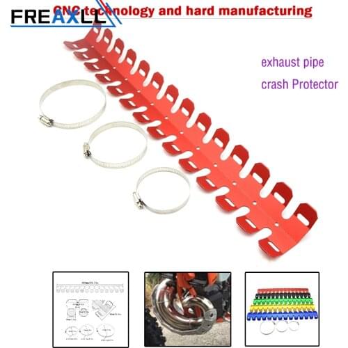 CNC Motorcycle Heat Shield Exhaust Muffler Pipe Cover Guard For Honda Kawasaki Yamaha more colour chose Accessories