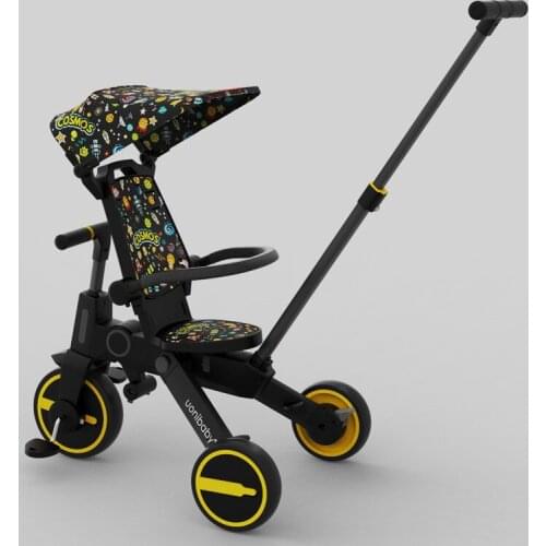 Artfunning Seven-in-one childrens tricycle foldable stroller stroller baby can be reversible stroller free Shipping