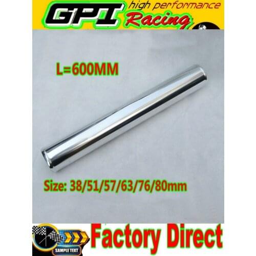 GPI 63mm 2 1/2" Straight Aluminum Turbo Intercooler Pipe Tube Tubing L=600MM NEW