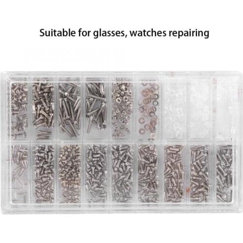 Quality Assorted Screws Kit Watch Clock Eye Glasses Repair Tool Accessory for Watchmakers