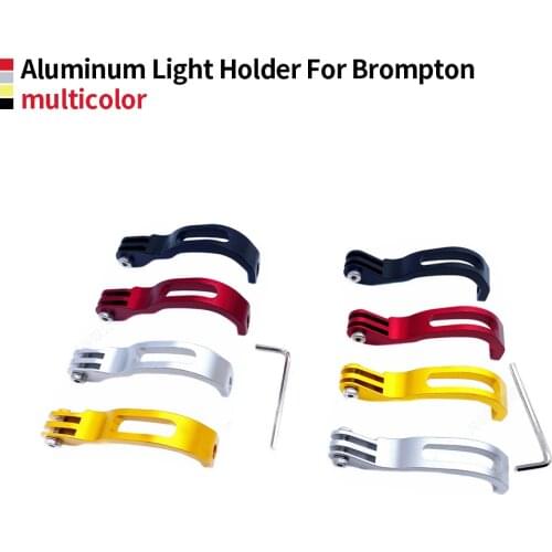 New Bicycle Front Light Bracket Holder For Brompton Ultralight Folding Road Bike CNC Light Mount Aluminum 13g