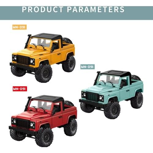 MN91 4x4 1/12 RC Car High Speed RC Crawler 4WD Off-Road Truck Toy
