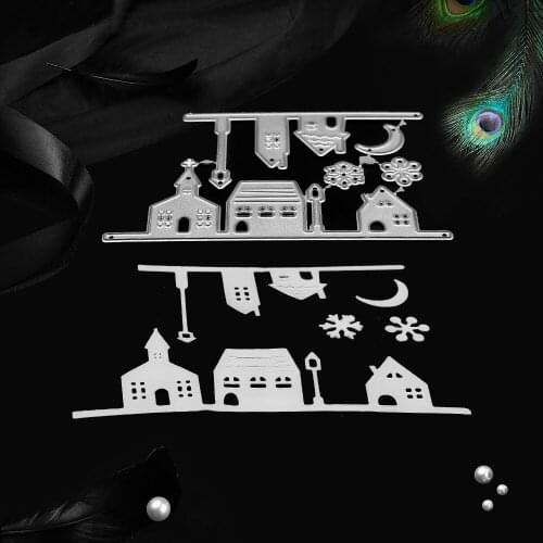 2019 New Star House Frame Metal Steel Cutting Dies Stencils for Making Scrapbooking DIY Album Paper Cards Embossing Dies