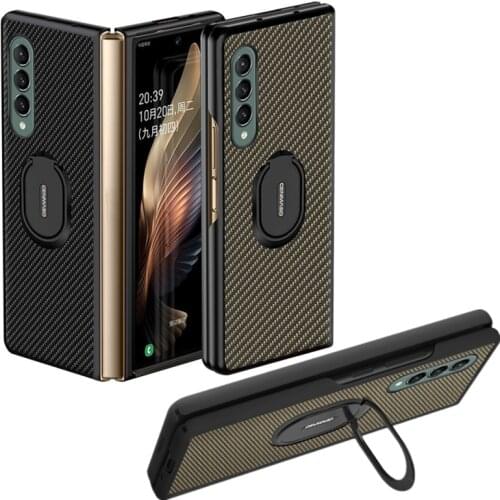 2021New Mobile Phone Case For Galaxy Z Fold 3 5G Protective Cover with Ring Holder Full Protection For Samsung Z Fold3 Case