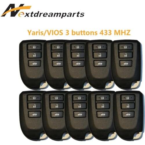 Genuine Smart Key for Toyota Yaris VIOS 433mhz 3 buttons key BS1EW