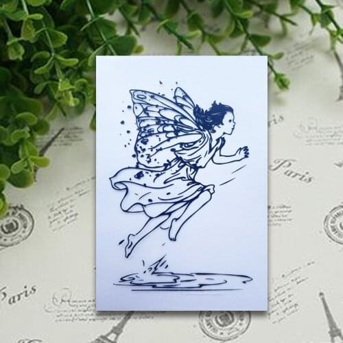 9*6 Fairy Rainy Clear Stamps Transparent Silicone Stamp/Seal DIY Scrapbooking/Photo Album Christmas Halloween Sheets
