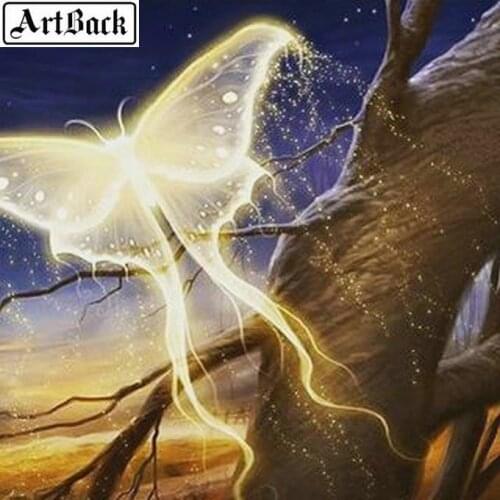 Sale 5d diy diamond painting butterfly landscape full square drill diamond embroidery crystal mosaic decoration kit