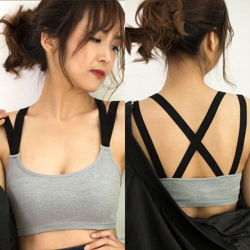 Sexy Women Cami Tank Top Bra Cross Cropped Tops Bralette Seamless Ribbed Underwear Sleepwear Lingerie Young Girl Body One Piece
