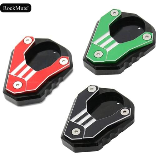 Left Side Stand Kickstand Extension Enlarger Support Base Plate For Kawasaki Z400 Ninja 400 18-20, Versys 650 KLX250 Motorcycle