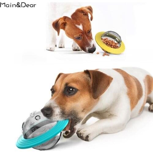 Dogs Cats Universal Flying Saucers Toys Food Leaking Feeder Pet Chew Traning Tool Slow Food Pet Toy
