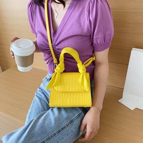 High Quality Fashion Solid Colors Shoulder Bag Female Handbags and Crossbody Bags Pattern Stone Messenger Bag and Purses