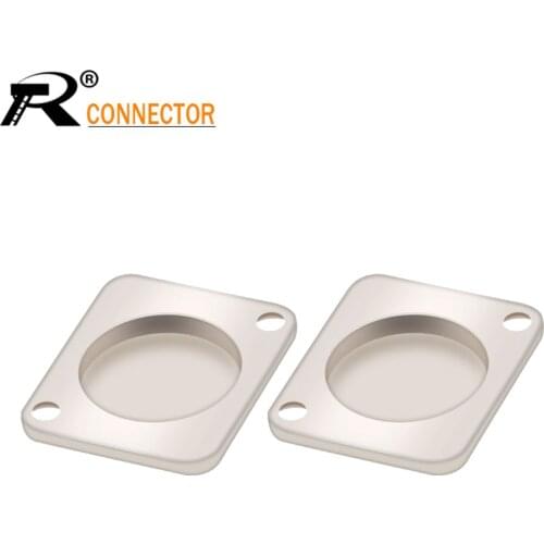 1pc Powercon D type coupler plate power coupler baffle zinc alloy blank silver module plugging plate blind plate