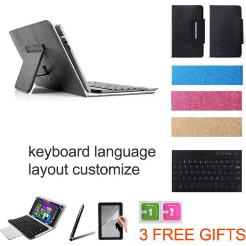 2 Gifts 10.1 inch UNIVERSAL Wireless Bluetooth Keyboard Case for hp ElitePad 900 Keyboard Language Layout Customize