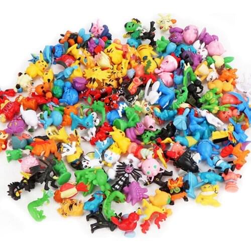 24 pieces of Pokemon toy doll elf model Pikachu surrounding doll model Pokemon elf ball ornament set children birthday gift