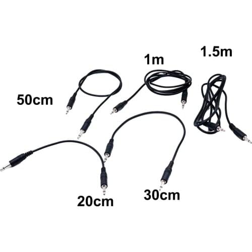 3.5mm 1/8" Mono TS Male To 3.5mm Male Plug Monaural Audio Male to Male Extension Connector Plug Adapter Cable Nickel