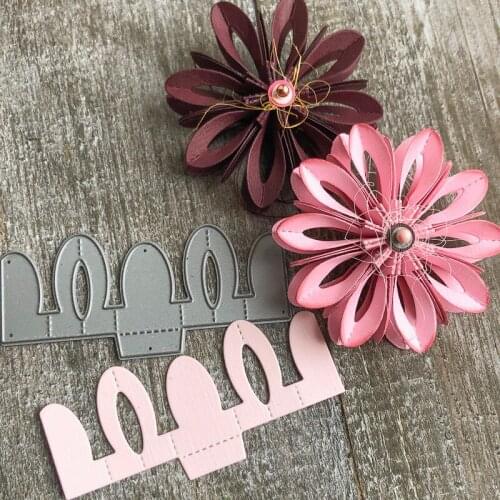 3D Folded Flower Metal Cutting Dies DIY Cards Stencils Photo Album Embossing Paper Making Scrapbooking Knife Mold Crafts Dies